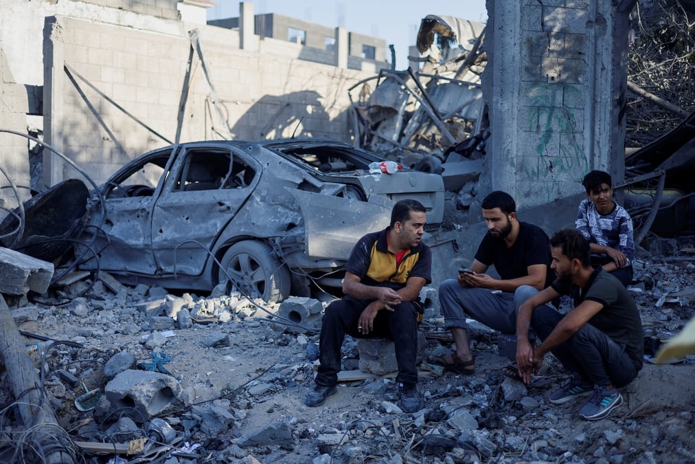 Un site de frappes israeliennes, a khan younes