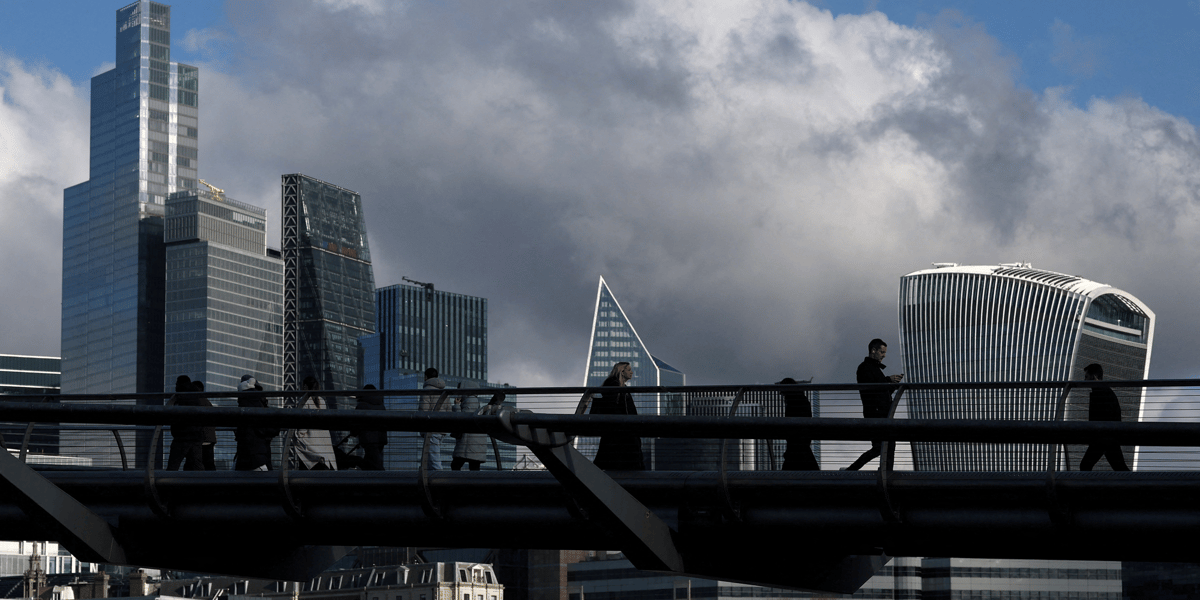 La City, première place financière d'Europe.