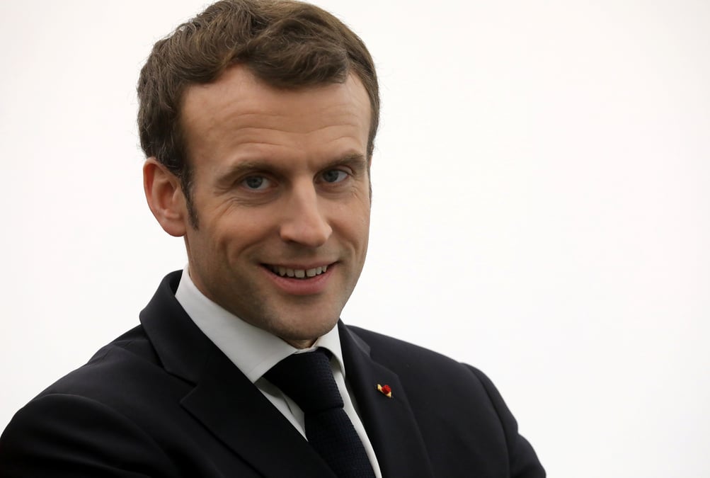 Sondage: legere remontee de la cote d'emmanuel macron