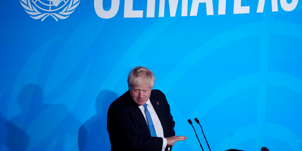 Boris Johnson, climat