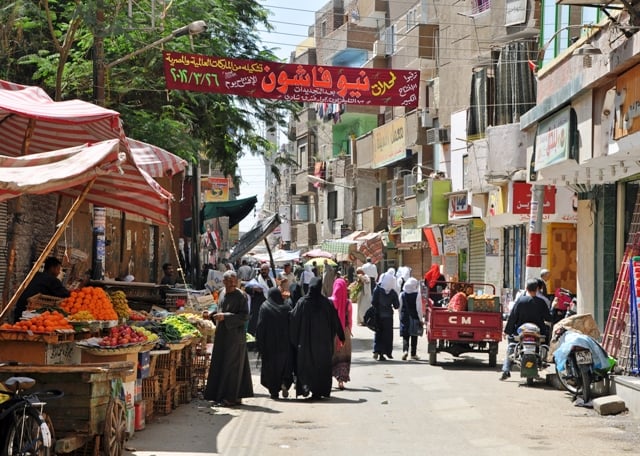 egypte luxor marché population