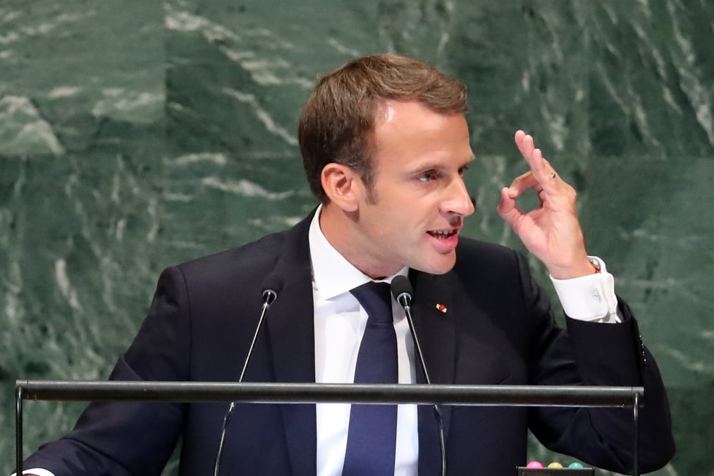 A l'onu, macron met en garde contre la "loi du plus fort"