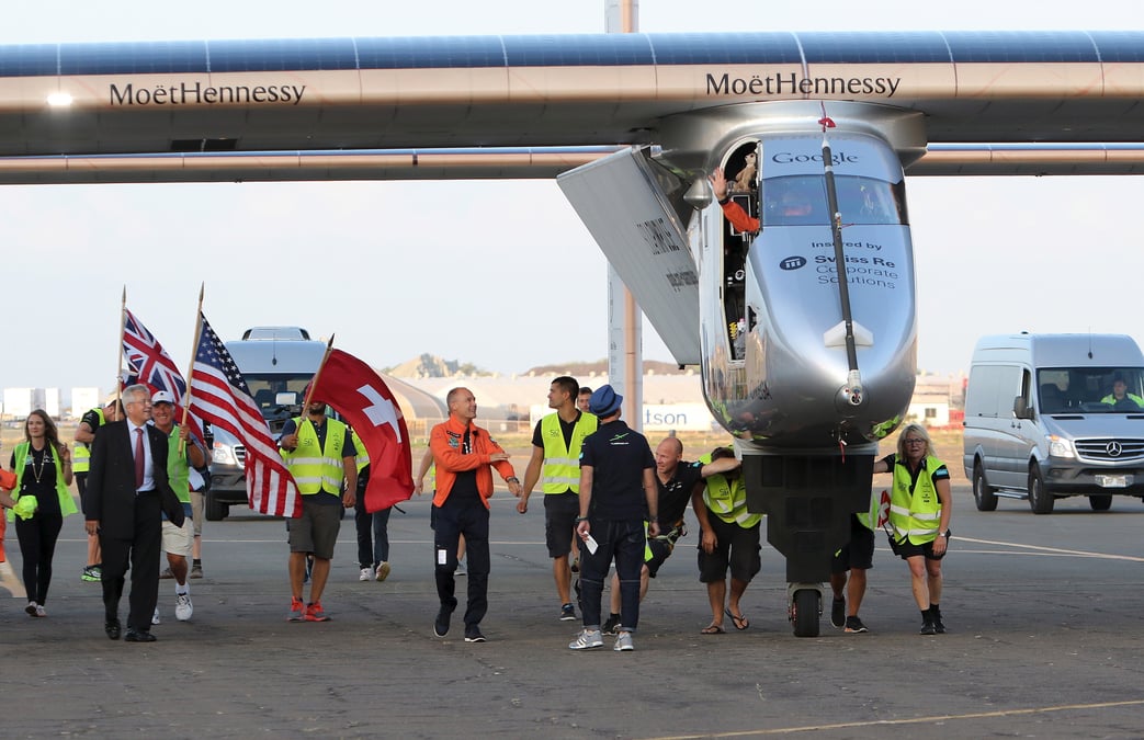 Solar impulse 2 se pose a hawai