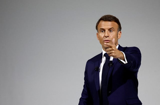 Emmanuel Macron lors de sa conférence de presse ce mercredi 12 juin.