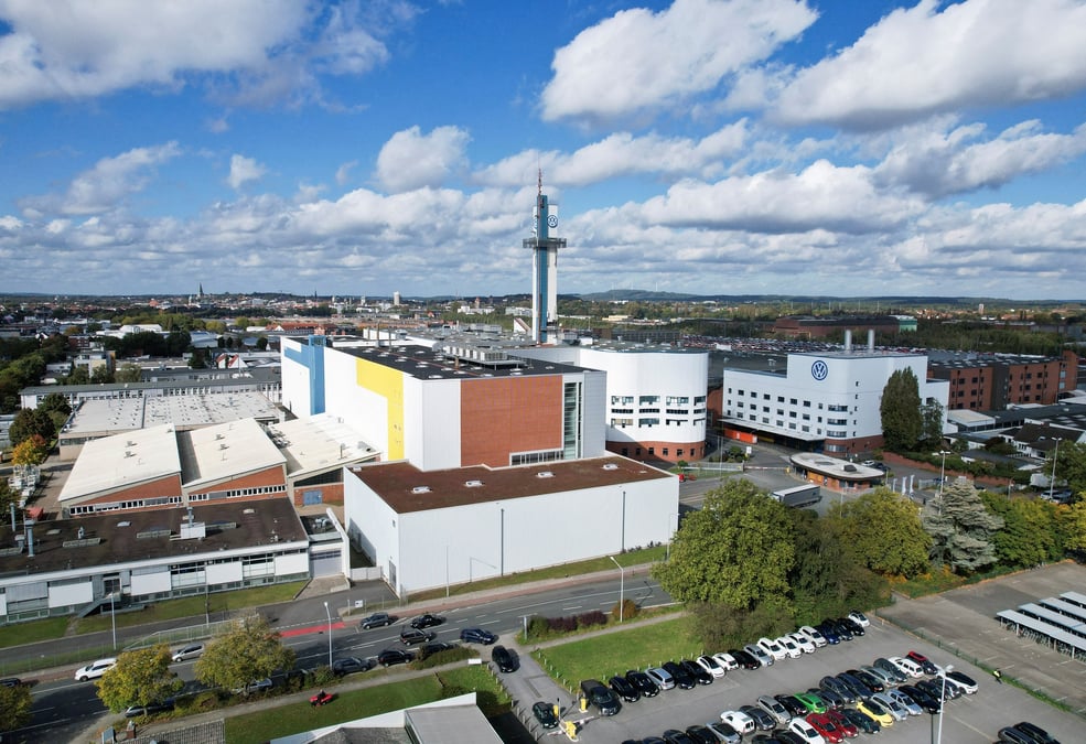 Usine du constructeur automobile allemand volkswagen a osnabrueck