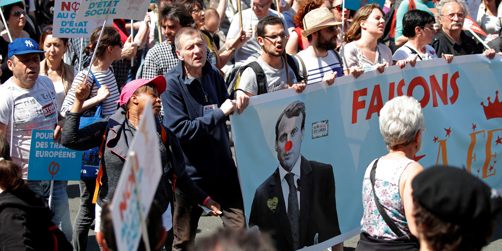 Fête à Macron