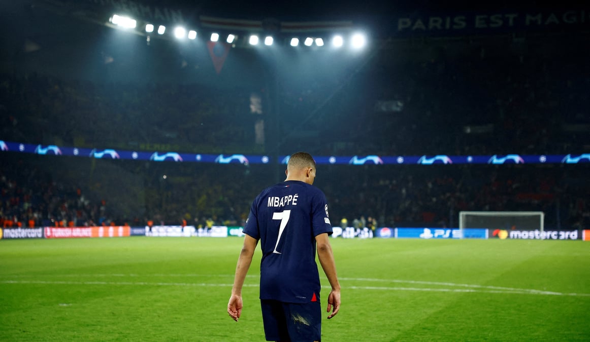 Photo de l'attaquant du paris saint-germain kylian mbappe