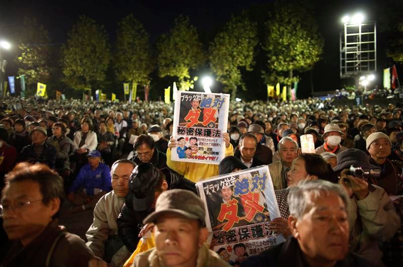 Défilé à Tokyo contre un projet de loi sur les secrets d'Etat