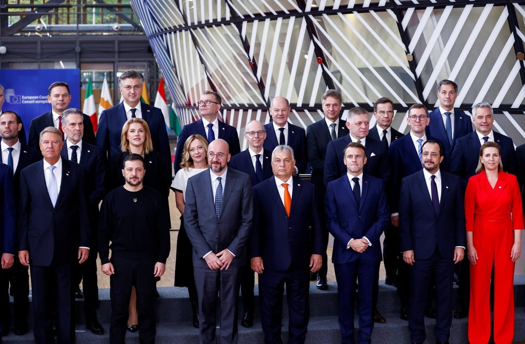 Le sommet des dirigeants de l'union europeenne a bruxelles