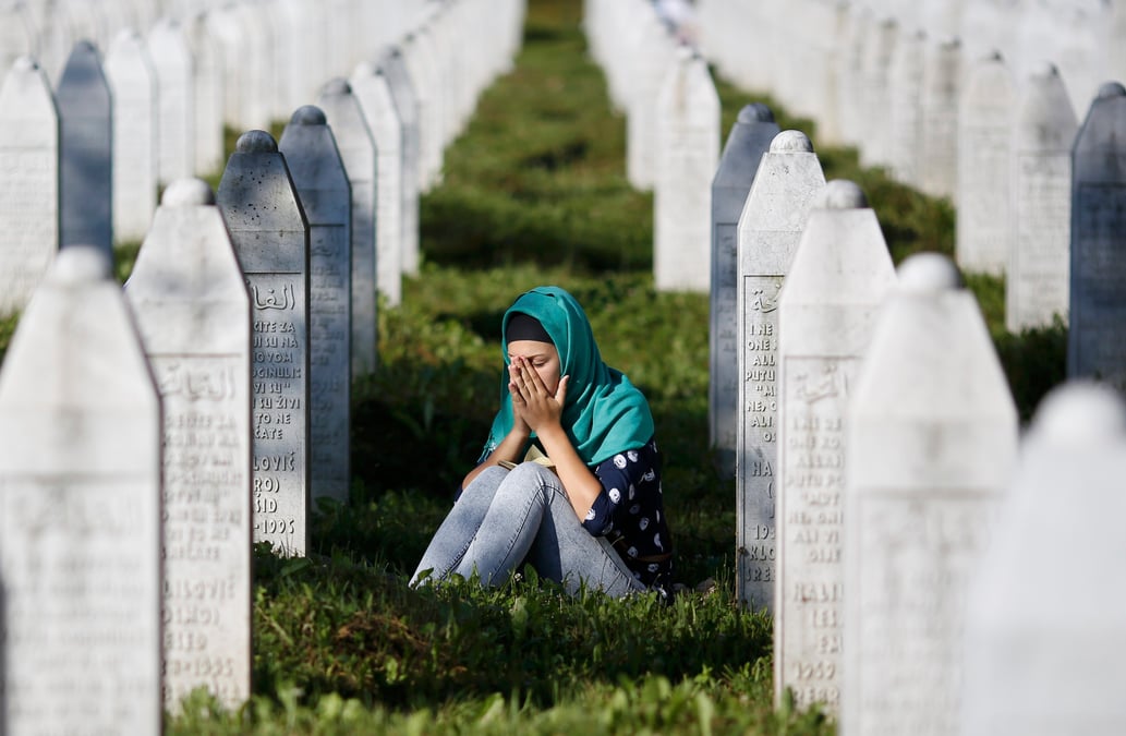Commemoration des 20 ans du massacre de srebrenica en bosnie