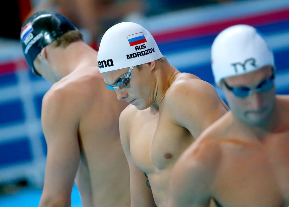 Gilot et stravius en demies du 100m nage libre
