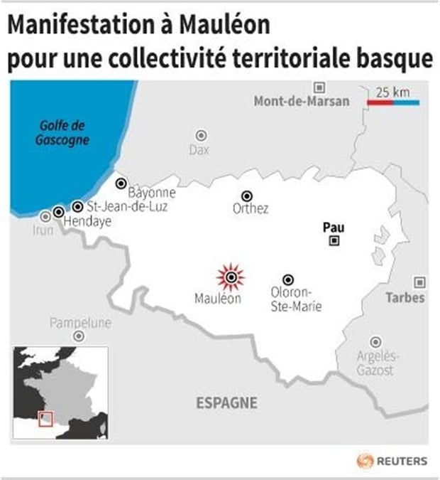 Des milliers de manifestants pour une collectivité basque