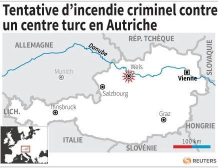 Tentative d'incendie criminel contre un centre turc en autriche