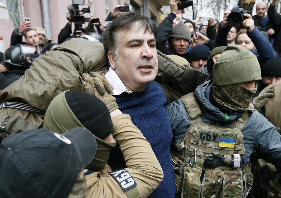 L'ex-president georgien saakachvili arrete a kiev