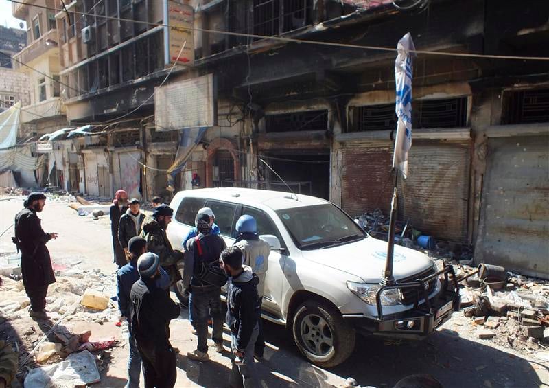 L'Onu et le Croissant-Rouge toujours à pied d'oeuvre à Homs