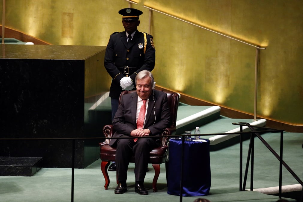 Antonio guterres nouveau secretaire general de l'onu