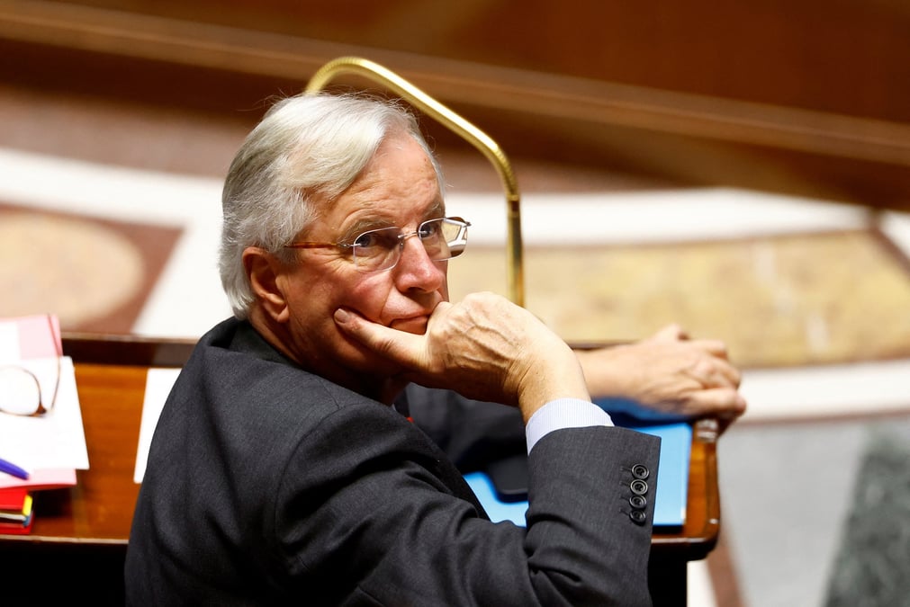 Le premier ministre francais michel barnier assiste a la seance de questions au gouvernement a l'assemblee nationale a paris