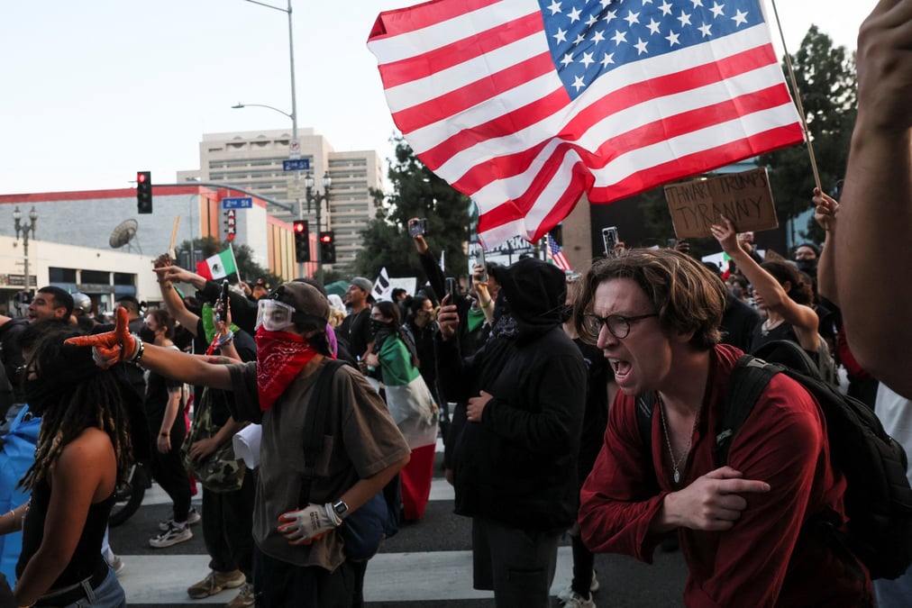 Une manifestation à Los Angeles, aux États-Unis (photo d’illustration).
