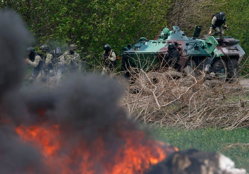 L'armée ukrainienne prend position près de Slaviansk
