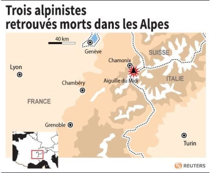 Trois alpinistes retrouvés morts dans les Alpes