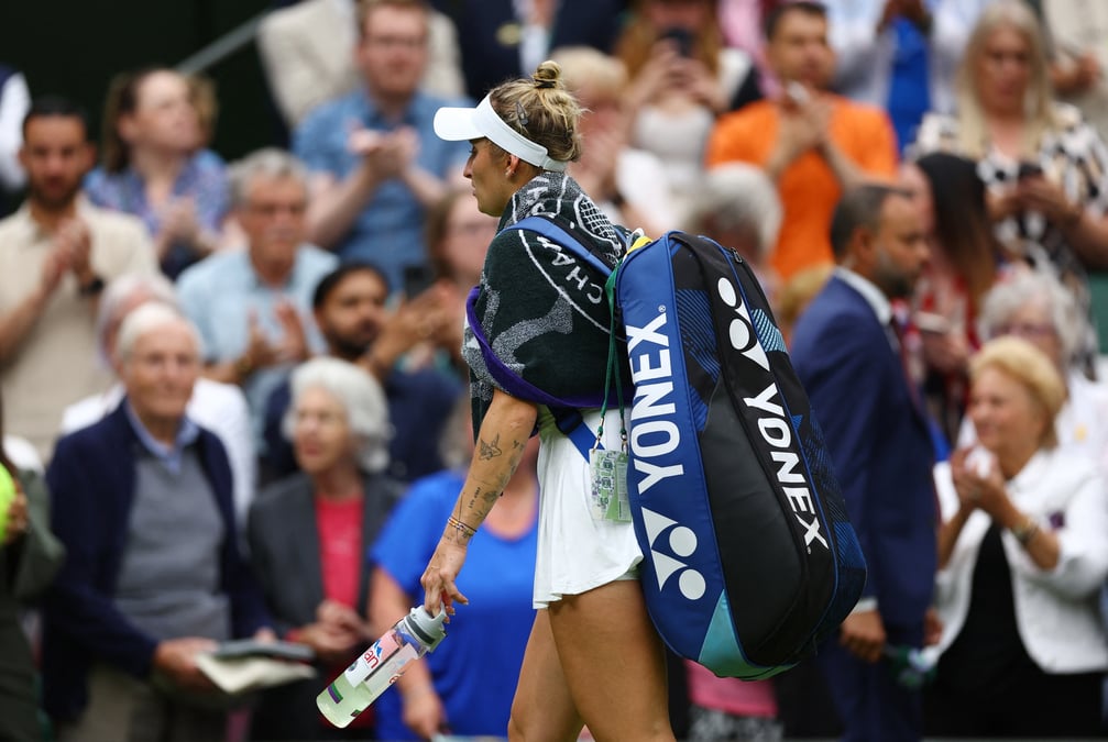 Marketa vondrousova apres sa defaire a wimbledon