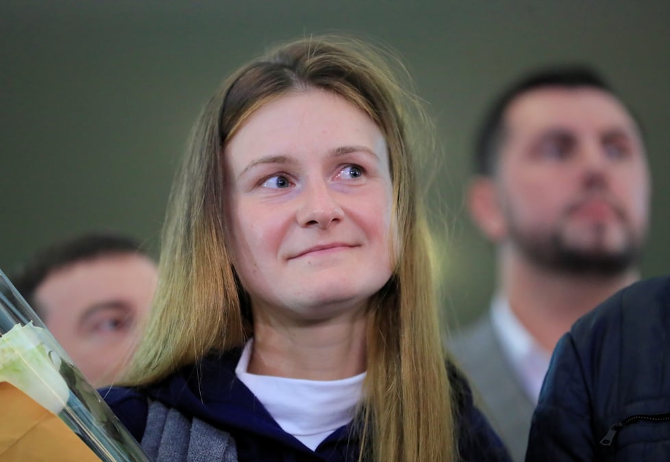 L'agent russe maria boutina de retour a moscou