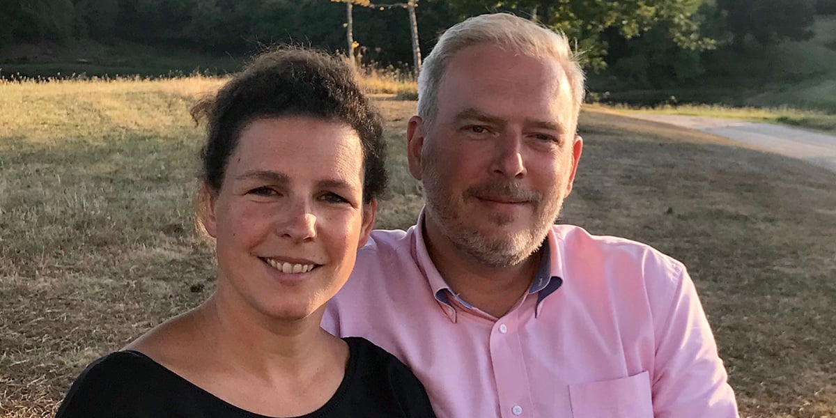 Maëlis et Romain de Sèze au Domaine de Bort.