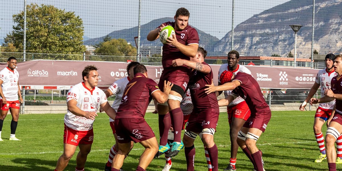 Les Grenats du Servette de Genève face au Beauvais RC, le 17 septembre 2023.