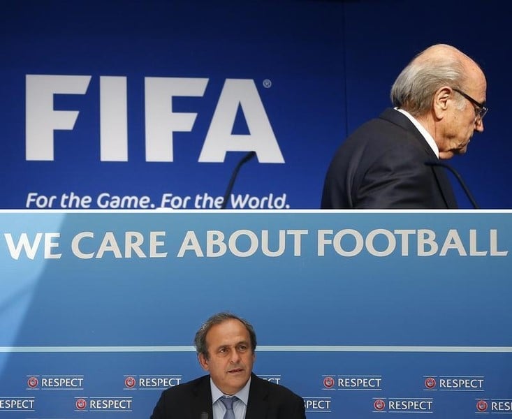 Michel platini et sepp blatter suspendus six ans en appel