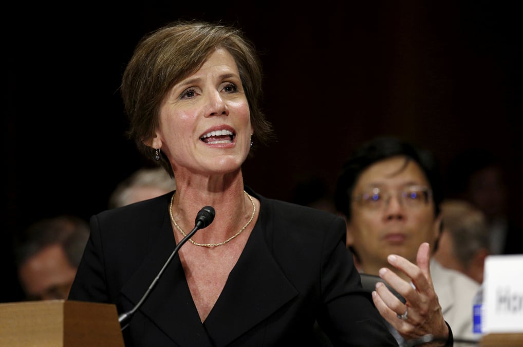 Sally Yates, procureur général, Etats-Unis, ministre de la Justice par intérim, Obama, Donald Trump,