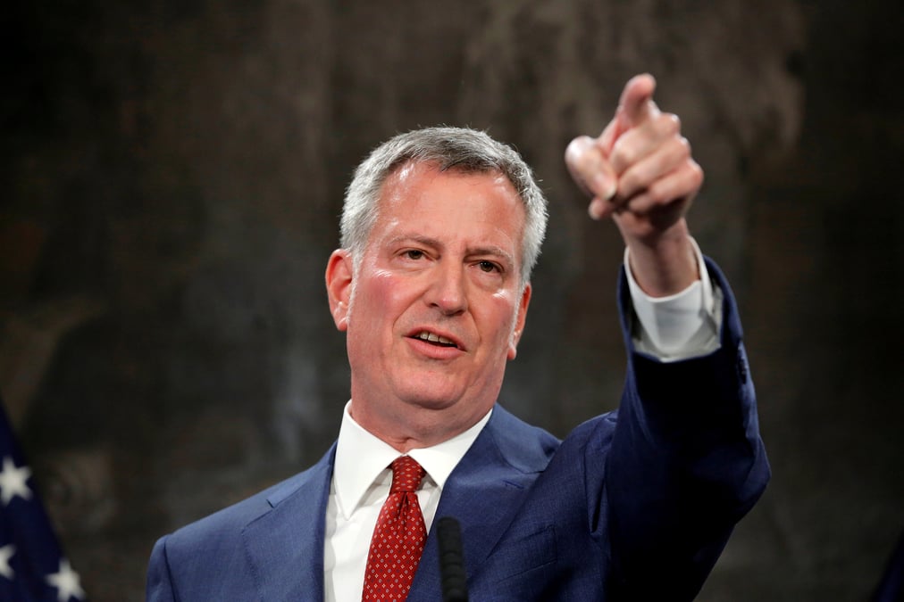 De blasio pratiquement assure d'etre reelu maire de new york