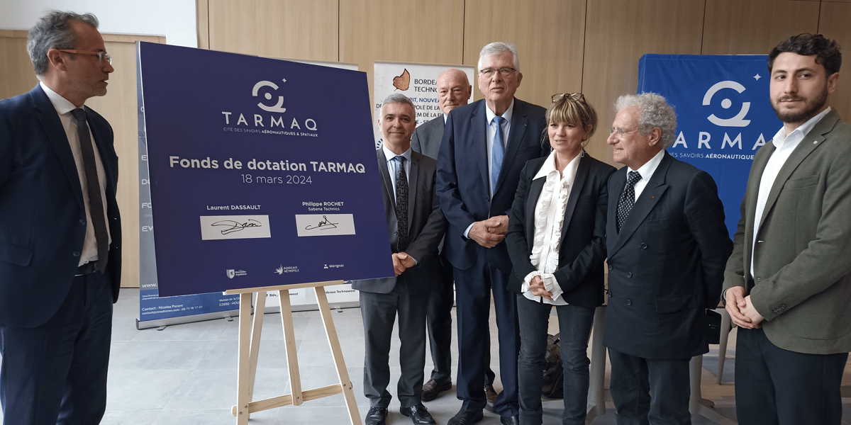 Laurent Dassault et Sabena technics s'engage financièrement dans le fonds de dotation de Tarmaq.