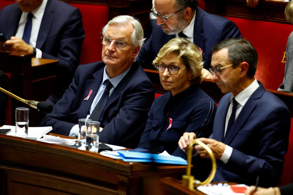 Le premier ministre barnier prononce son discours de politique generale devant le parlement a paris