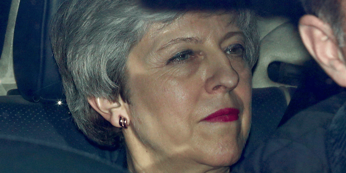 Theresa May, en voiture, Parlement, Brexit
