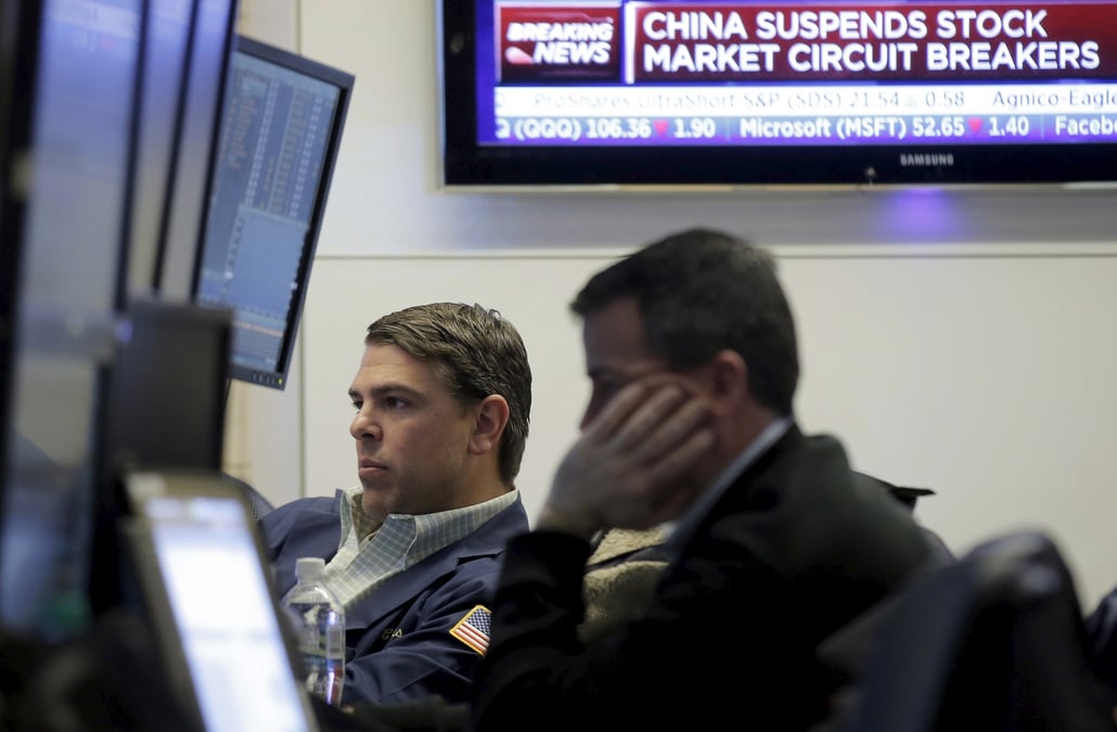 Photo de traders a la bourse de new york
