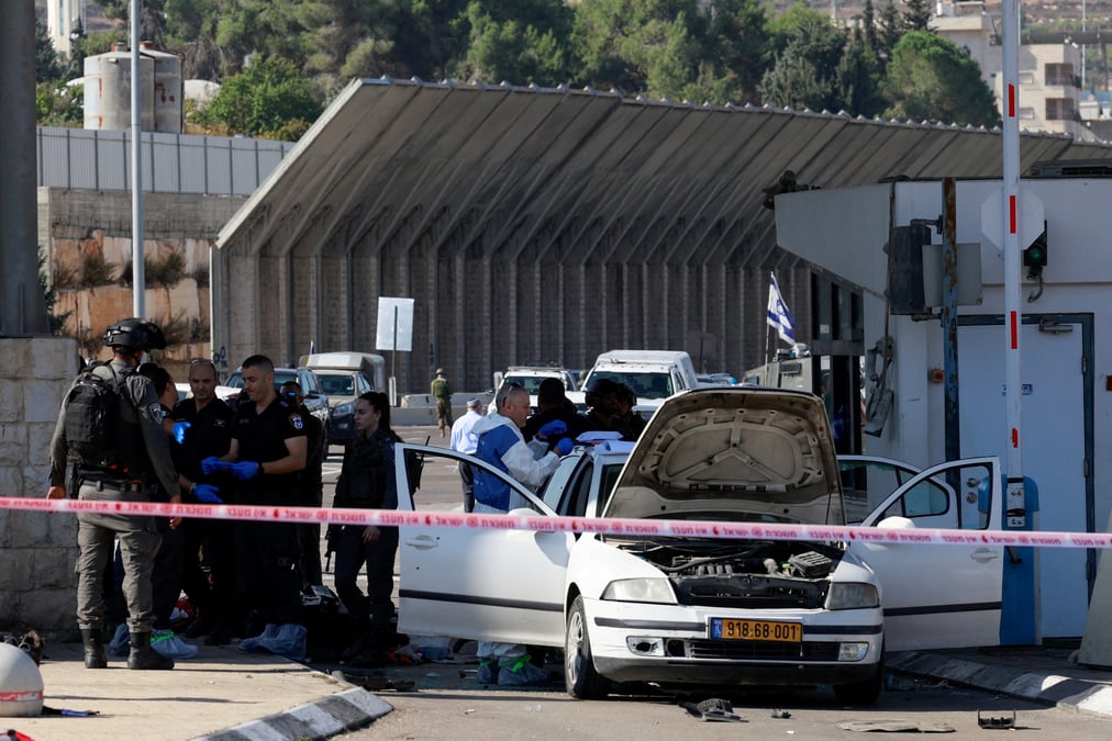 Le point de controle entre bethleem et jerusalem