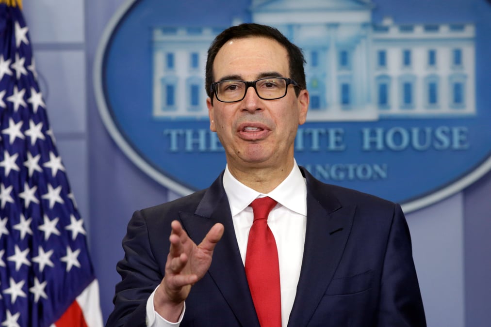 Usa: mnuchin n'est plus sur de l'objectif pour l'is