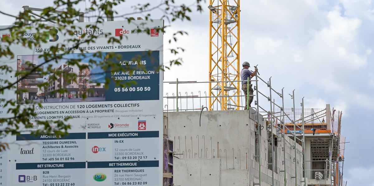 L'offre commerciale de logements neufs a encore plongé en 2024 en Gironde.