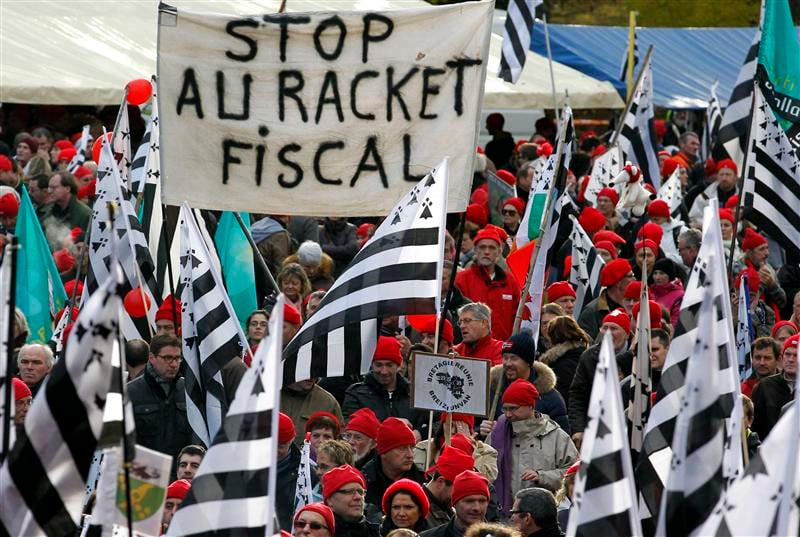 Nouvelle démonstration de force des "bonnets rouges"