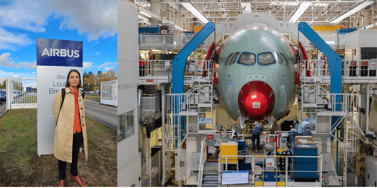 La secrétaire générale de la CGT Sophie Binet est venue ce mardi à Toulouse rencontrer les salariés d'Airbus à un mois des élections professionnelles.