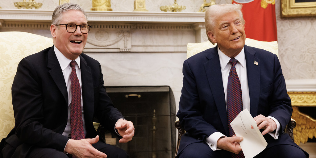 Keir Starmer et Donald Trump à la Maison-Blanche.