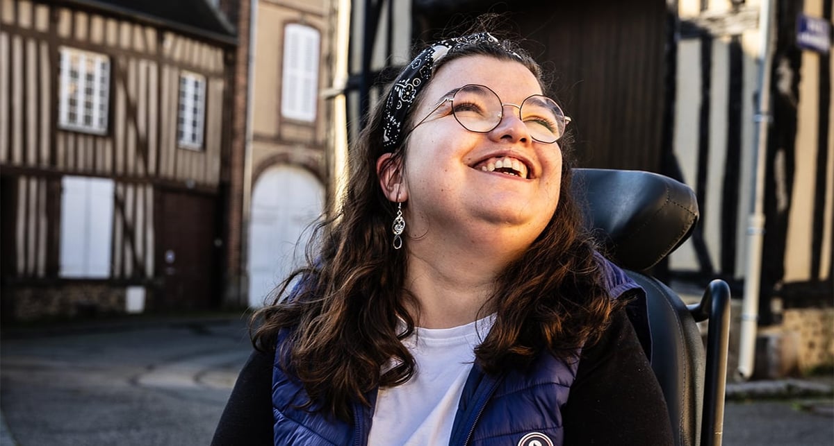 Aurélie Aubert est championne paralympique et championne d'Europe de Boccia.
