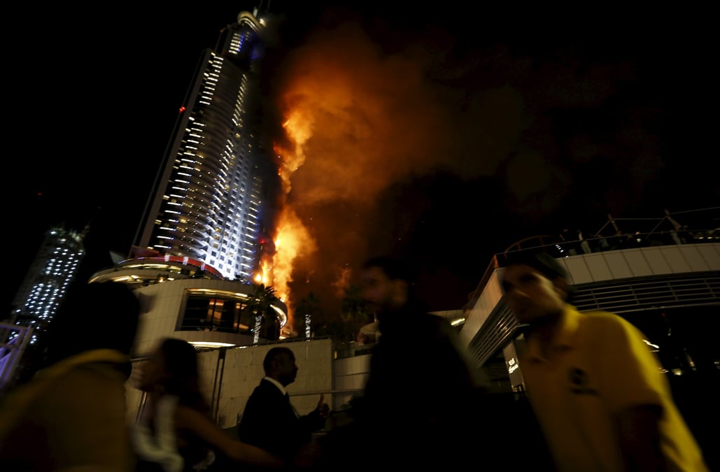 Incendie dans une tour a dubai 