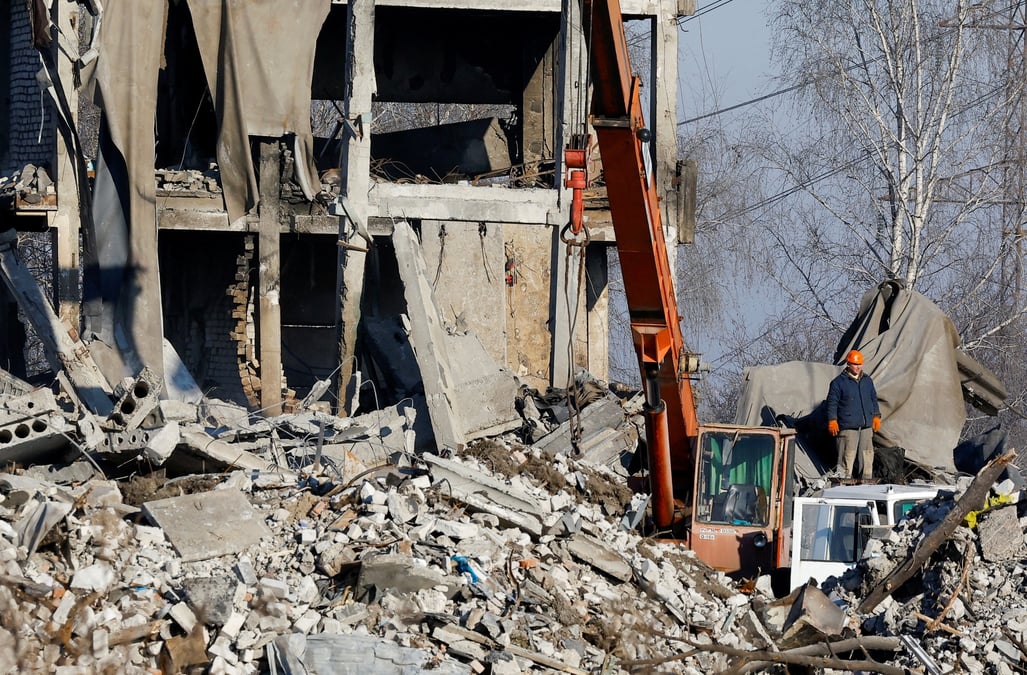 Consequences des recents bombardements a makiivka