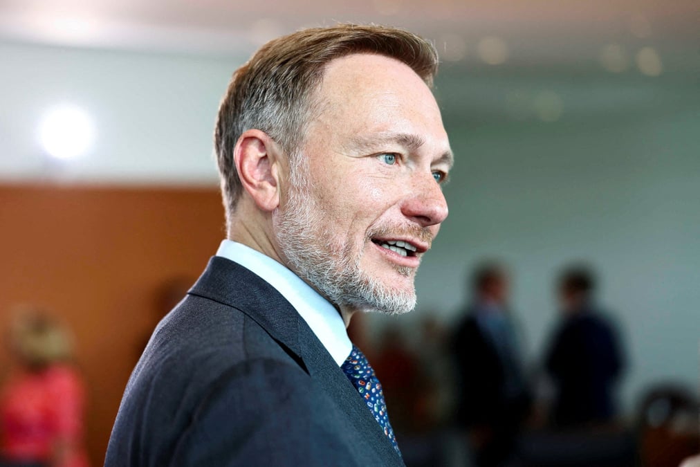 Le ministre allemand des finances, christian lindner, lors d'une reunion du cabinet a la chancellerie a berlin