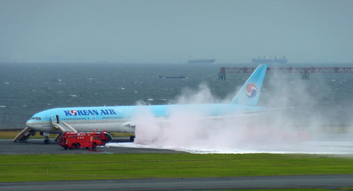 Incident a l'aeroport de tokyo-haneda