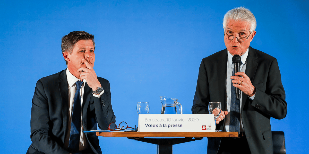 Nicolas Florian et Patrick Bobet, le 10 janvier 2020.