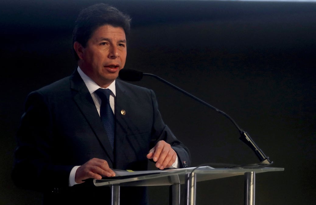 Le president peruvien pedro castillo a lima, perou