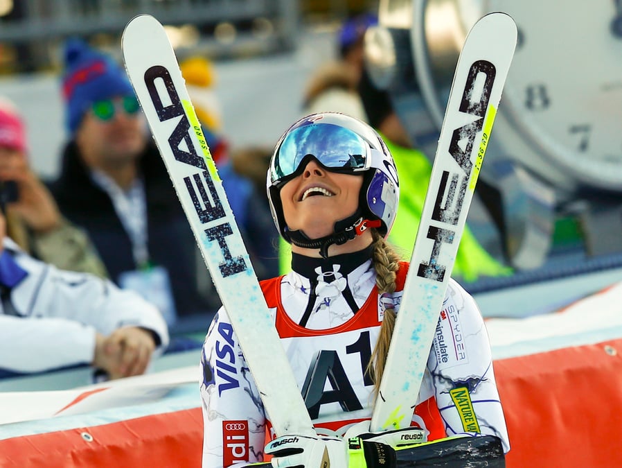 Lindsey vonn signe le double a zauchensee