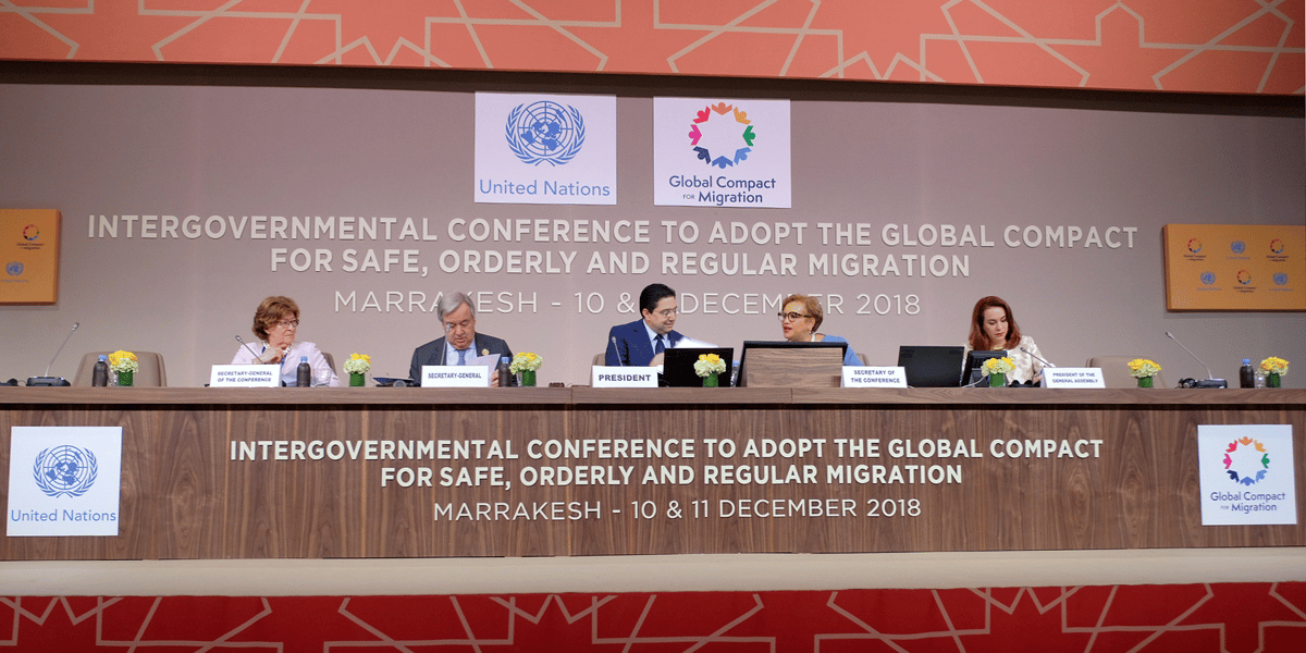 Conférence de marrakech bourita guterres ONU migration
